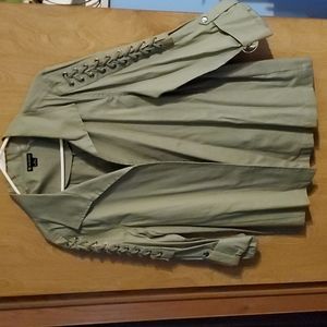 New Directions Olive Green Unlined Jacket, size XL